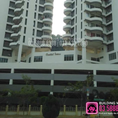Coastal Tower Condominium, TIME, Maxis, Unifi