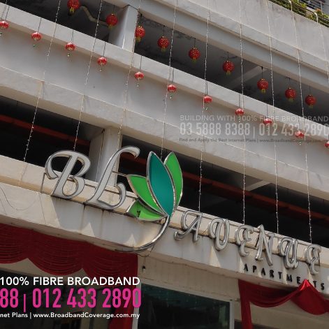 BL Avenue Apartment, TIME, maxis, Unifi