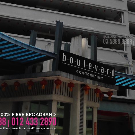 Boulevard Apartment, TIME, Maxis, Unifi