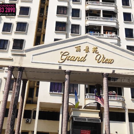 Grand View Condominium, TIME, Maxis, Unifi