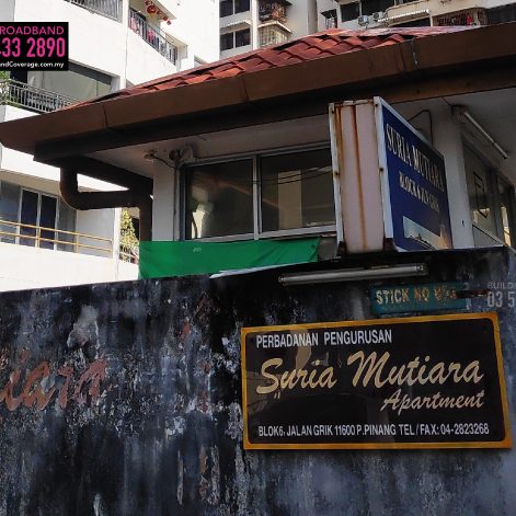 Suria Mutiara Apartment, TIME, Maxis, Unifi